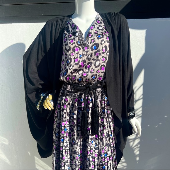 80s Oversized Shawl with Sequin Cuffs - Picture 1 of 14